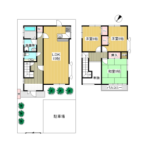 3LDK 間取り図