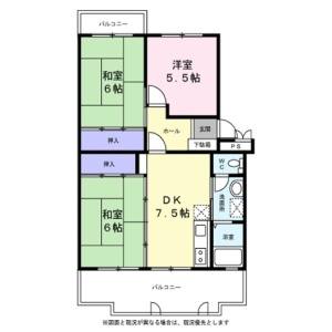 3DK 間取り図