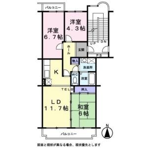 3LDK 間取り図
