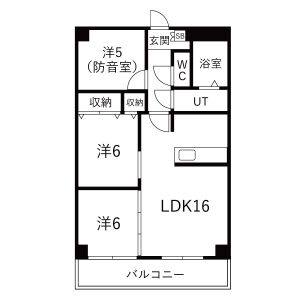 3LDK 間取り図