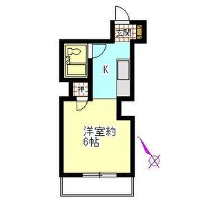 2DK 間取り図