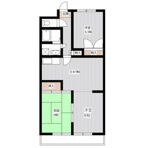 3DK 間取り図