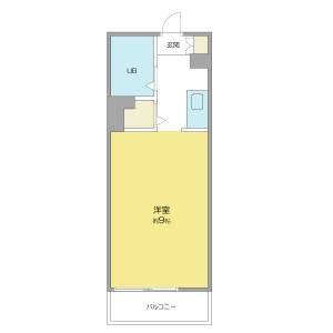 ワンルーム 間取り図