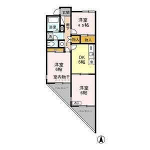 3DK 間取り図