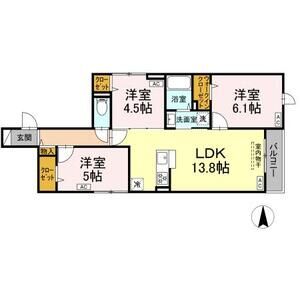 3LDK 間取り図