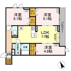 3LDK 間取り図