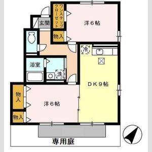 2DK 間取り図