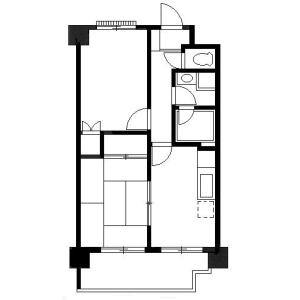 2DK 間取り図