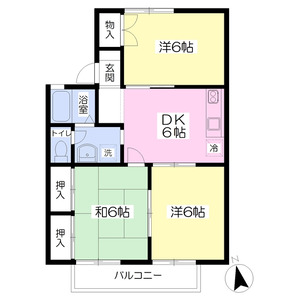 3DK 間取り図