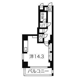 ワンルーム 間取り図