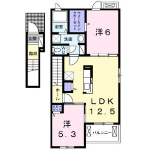 2LDK 間取り図