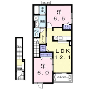 2LDK 間取り図