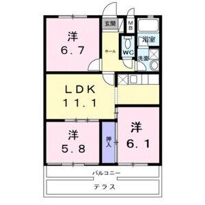 3LDK 間取り図
