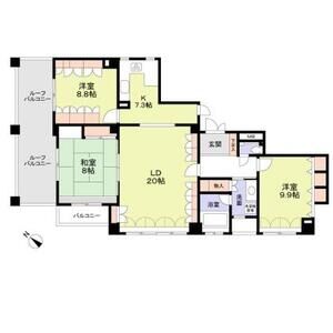 3LDK 間取り図