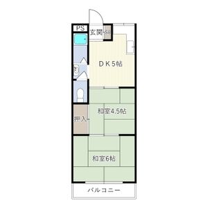 2DK 間取り図