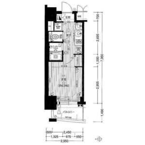 ワンルーム 間取り図