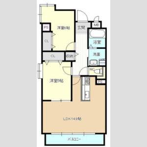 2LDK 間取り図