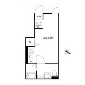 ワンルーム 間取り図