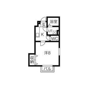 1K 間取り図