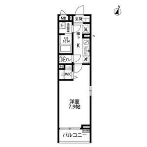 1K 間取り図