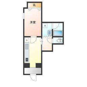 1DK 間取り図