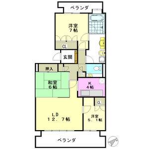 3LDK 間取り図