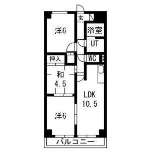 3LDK 間取り図