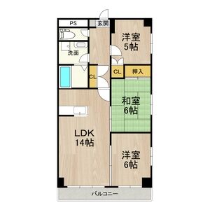 3LDK 間取り図