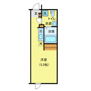 ワンルーム 間取り図