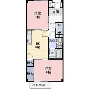 2DK 間取り図