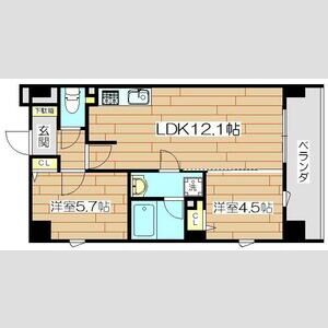 2LDK 間取り図