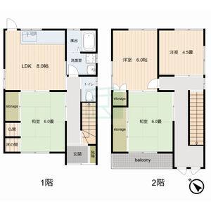 4LDK 間取り図