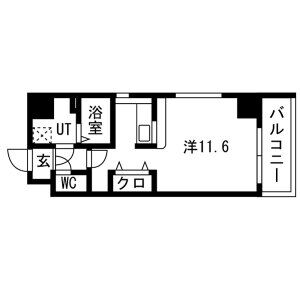 ワンルーム 間取り図