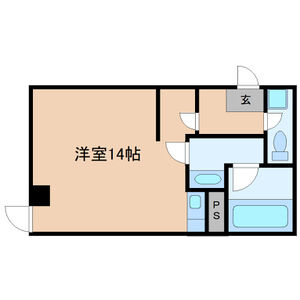ワンルーム 間取り図