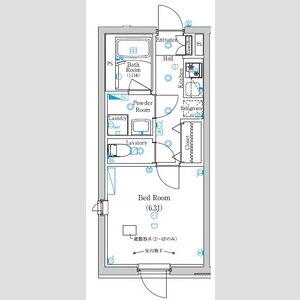 1K 間取り図
