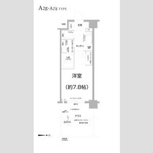 1K 間取り図