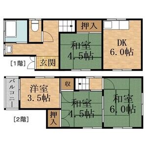 4DK 間取り図
