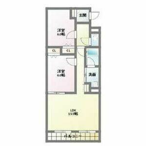 2LDK 間取り図