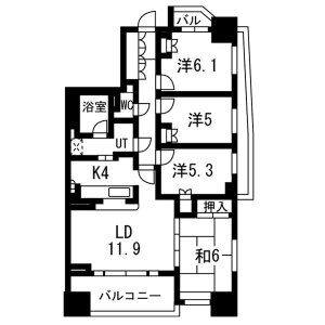 3LDK 間取り図