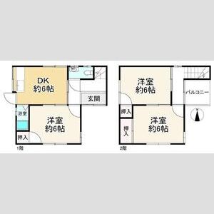 3DK 間取り図