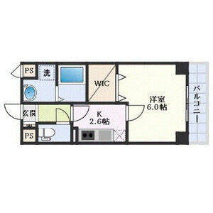1K 間取り図