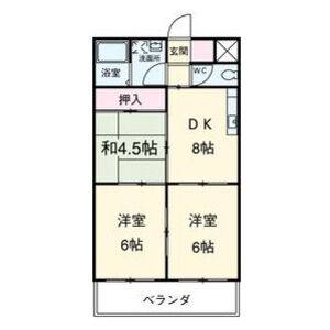 3DK 間取り図