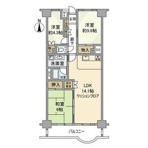 3LDK 間取り図