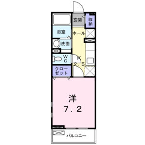 1K 間取り図