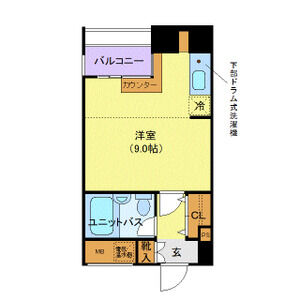 ワンルーム 間取り図