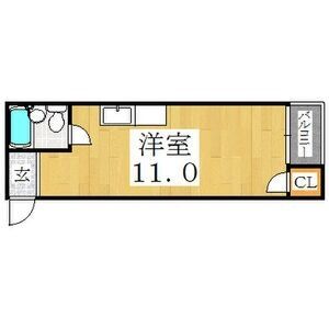 ワンルーム 間取り図