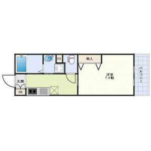 1K 間取り図
