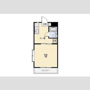 1DK 間取り図