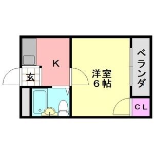 1K 間取り図