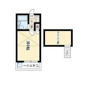 1K 間取り図